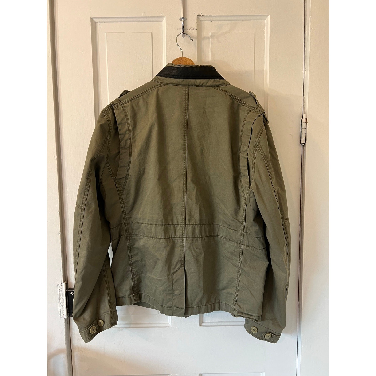 Brandit Britannia military field green jacket coat mens large parka pockets hood