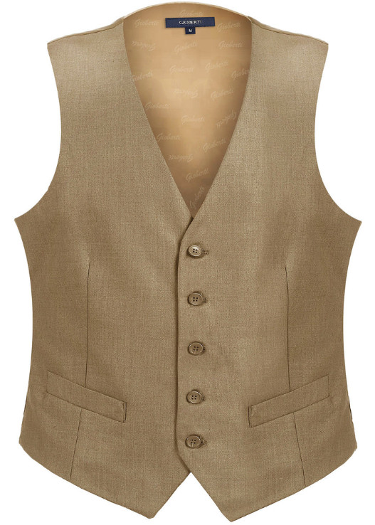 Gioberti Men’s Button Suit Formal Vest 70% Polyester/30% Rayon Size S-6XL VS-95