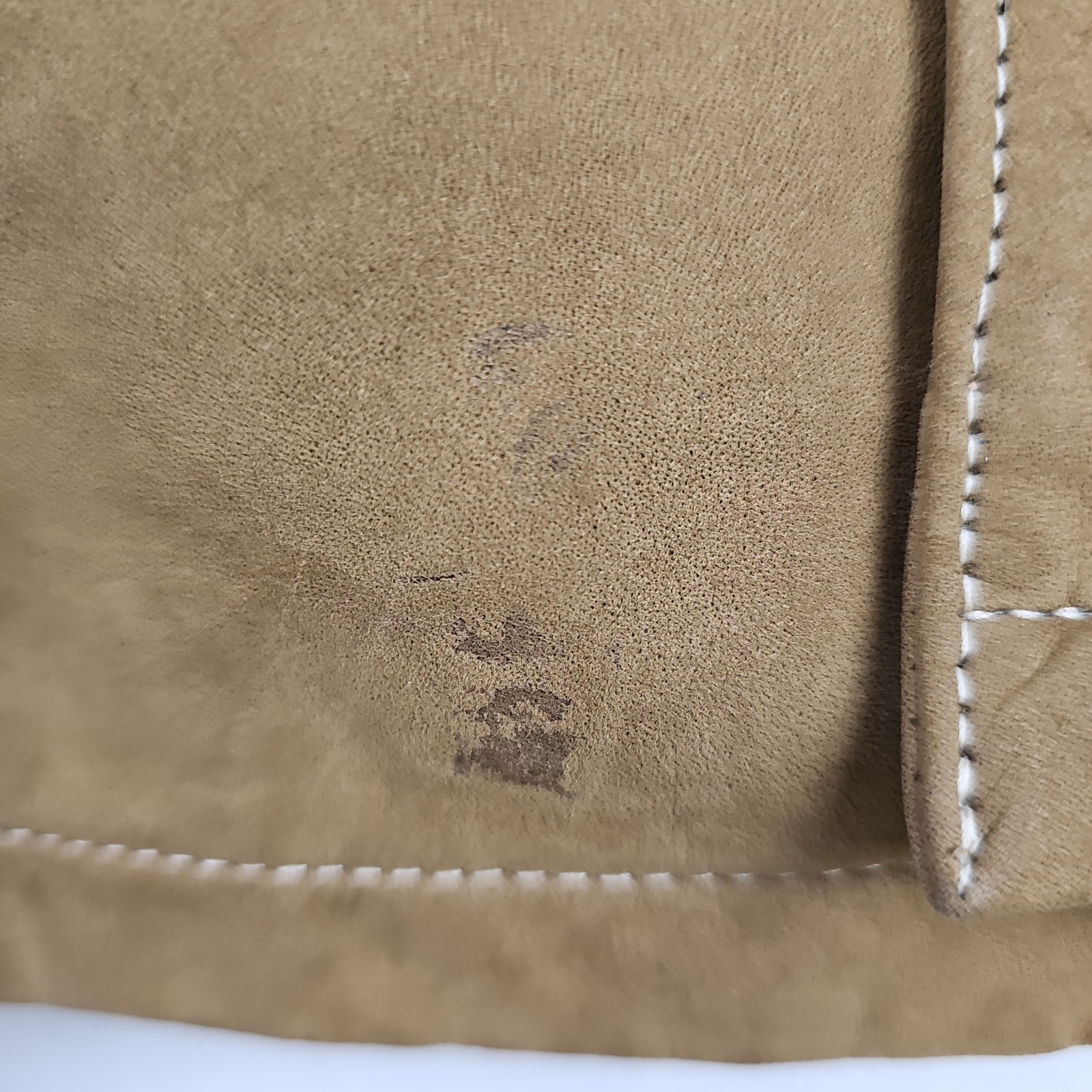 Vintage Men’s Wilsons Leather Pelle Studio Sz L Suede 100% Leather Jacket Beige