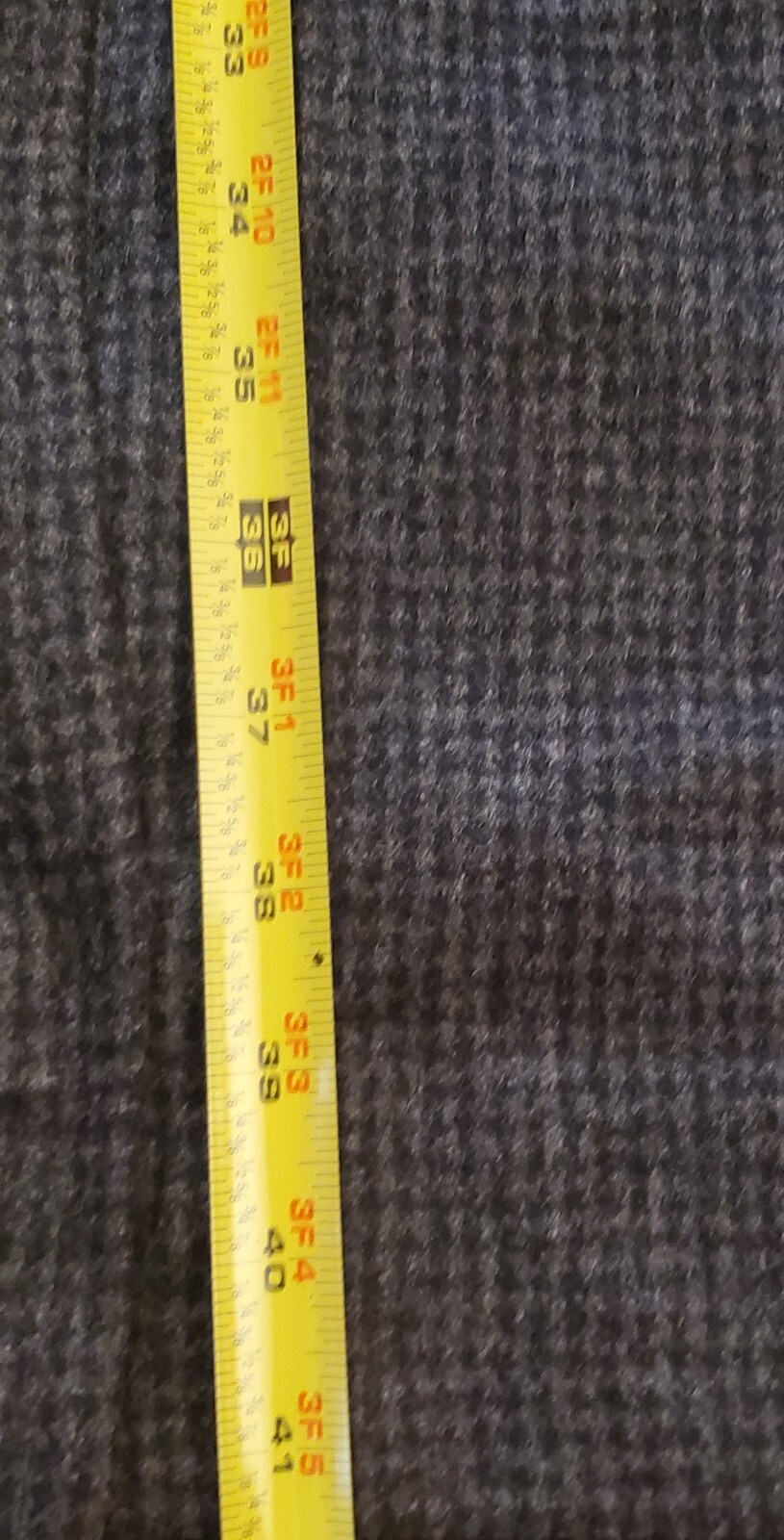 Vintage 50s Dundee Wool Over Coat Mens LARGE Gray Black TWEED With Pockets