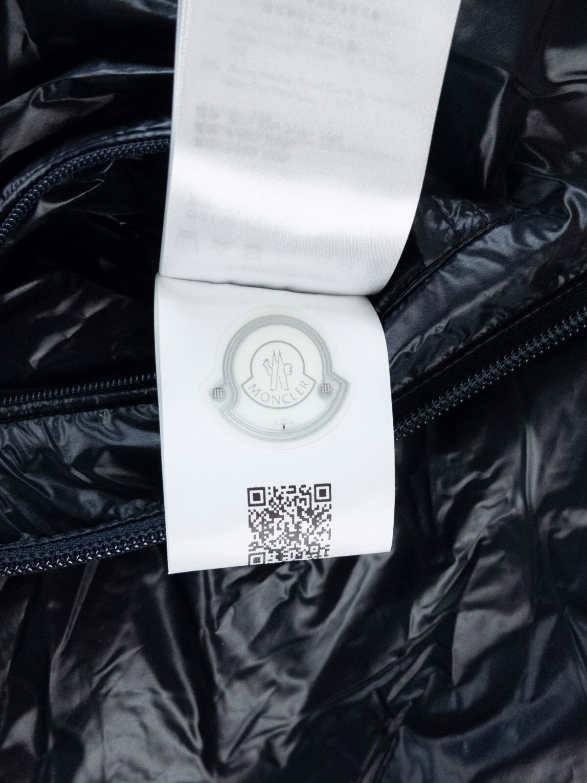 MONCLER Genius 1952 Laufen navy blue lightweight hooded down puffer jacket 5 2XL