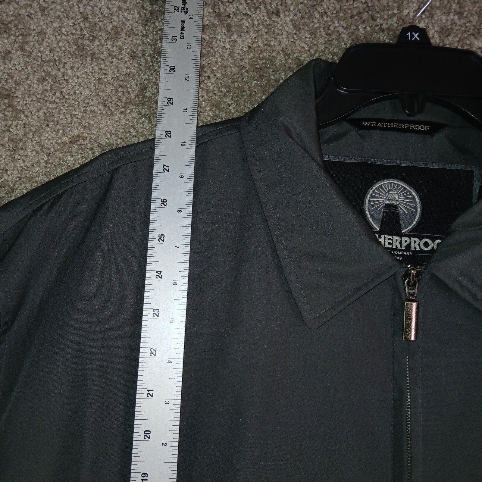 Vintage Weatherproof Garment Company Men’s Size XXL Gray Jacket Windbreaker