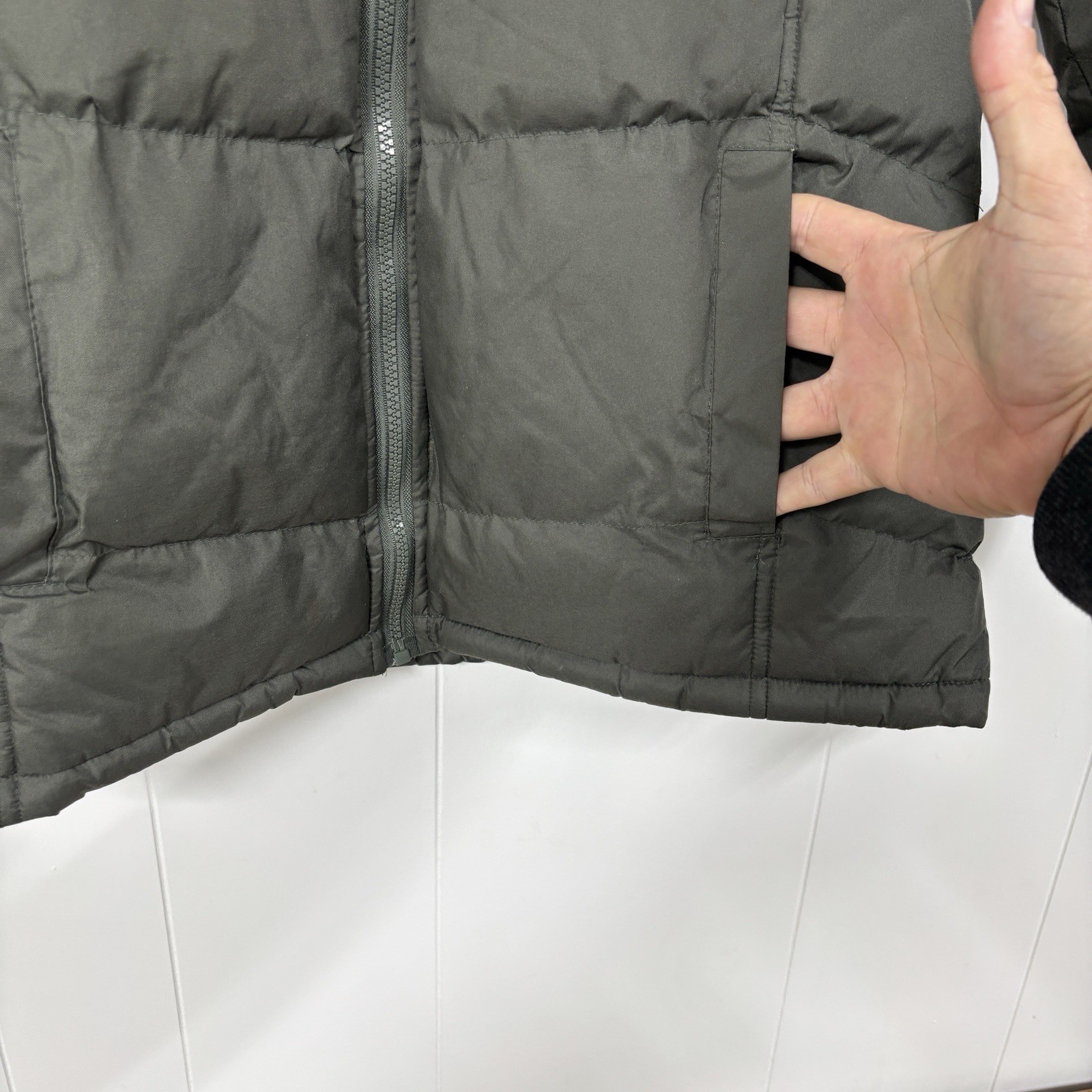 Blue Ice Puffer Men’s Size XL Jacket Full Zip Insulated Quilted Olive Green