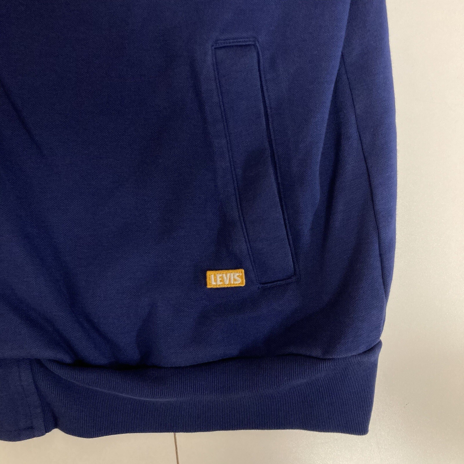 Vintage Levi’s Gold Tab Track Jacket XL Full Zip Navy Spandex Stretch Outdoor