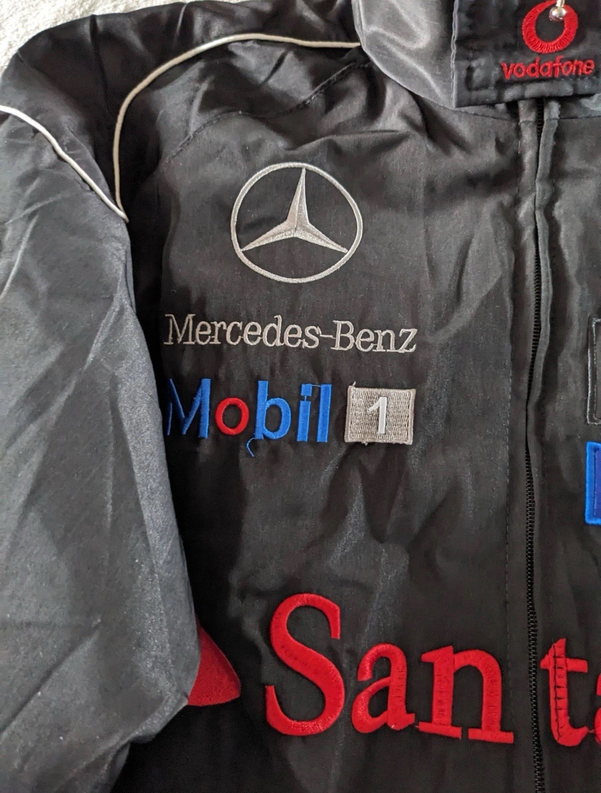 McLaren Mercedes Racing Padded Jacket F1 Fan Gear + (Free Balaclava)