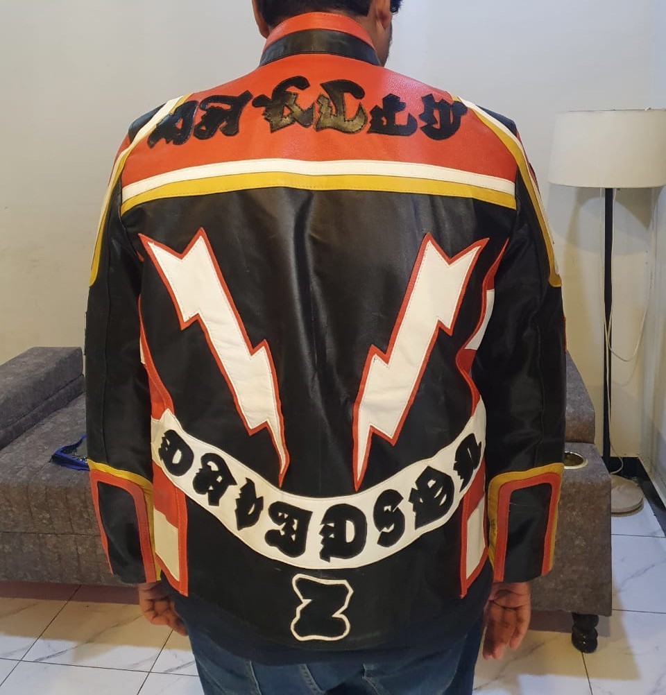 HDMM Mickey Rourke Marlboro Man Vintage Biker Cowhide Leather Jacket Motorcycle