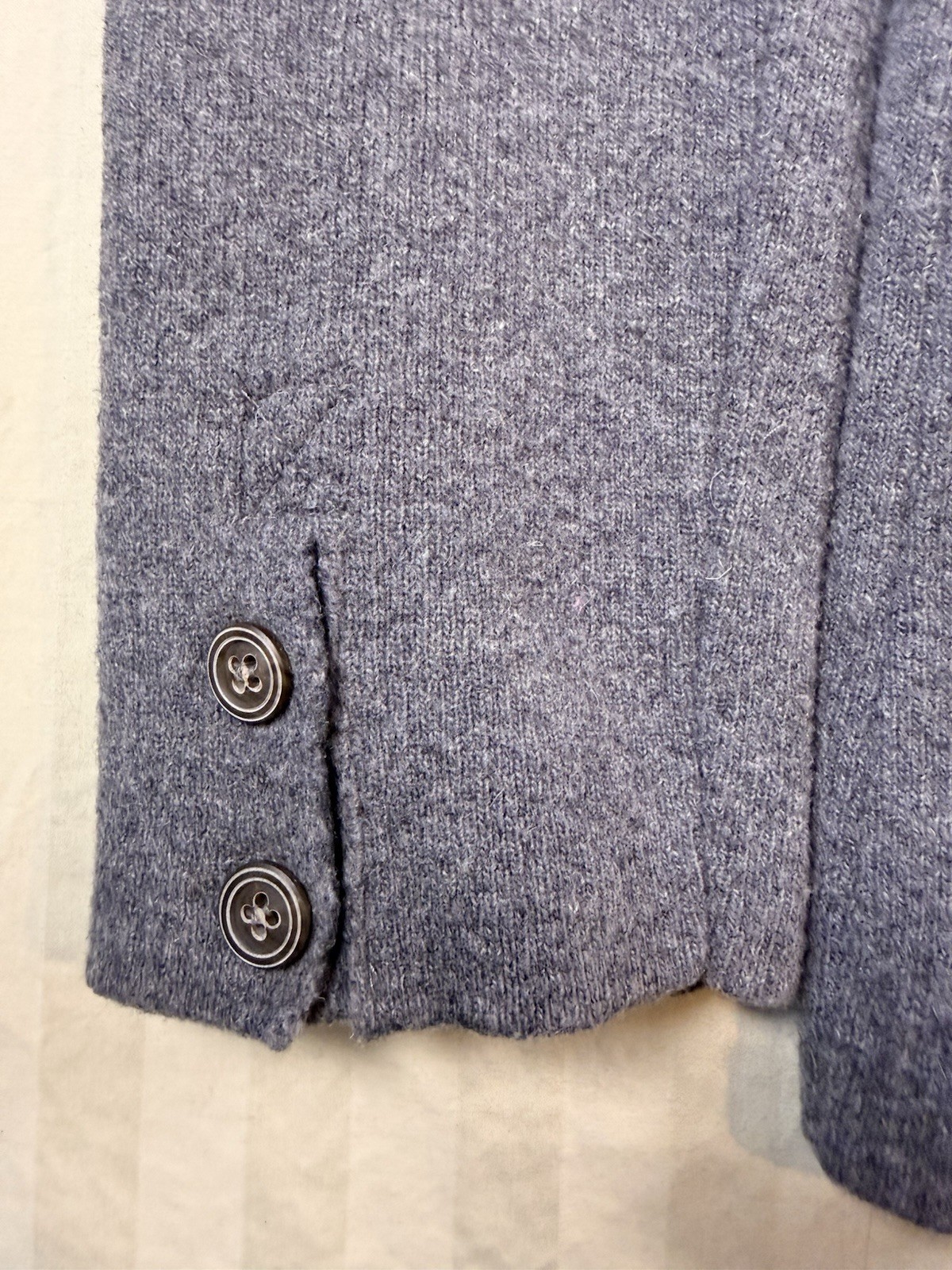Emozioni Uomo Men’s Gray Wool Blend Blazer Jacket Button Front Pockets M