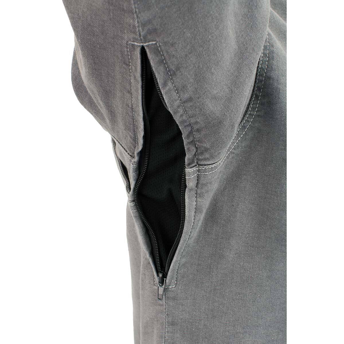 Milwaukee Performance Men’s Armored Denim Biker Shirt w/ Aramid® **MPM1621 Grey