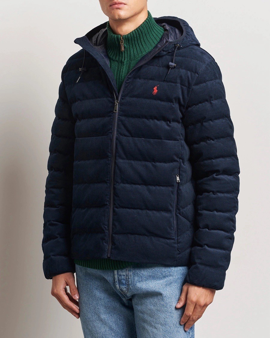 Polo Ralph Lauren The Colden Corduroy PUFFY HOODED Jacket NAVY Men’s Size 4XB