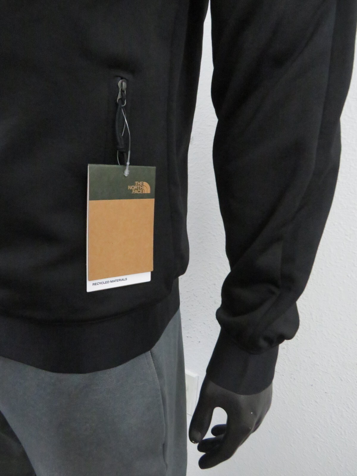 NWT Mens The North Face Pioneer Peak Micro Fleece Lined Hoodie Jacket Black $100