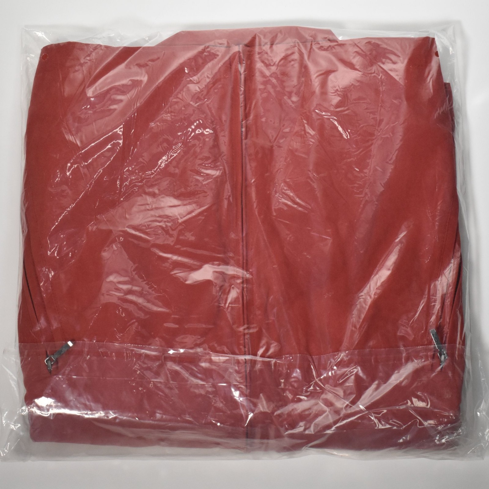 London Fog Mens Auburn Golf Jacket M Medium Chili Red Zip Front Windbreaker NEW