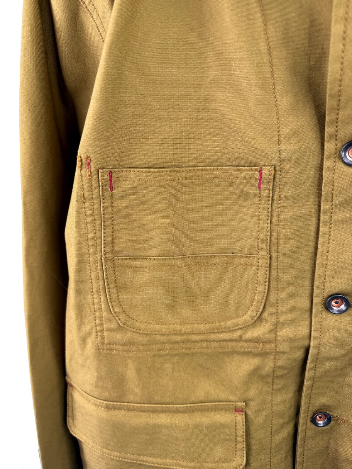 Huckberry Flint & Tinder Military Jacket Blazer Tan Mens Large British Millerain