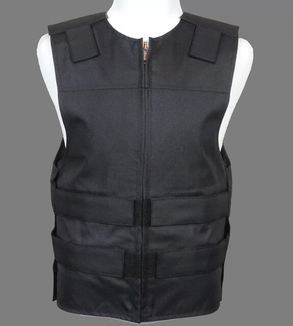 Unisex BLACK- Cordura – Bulletproof Style Motorcycle Club & Biker Vest