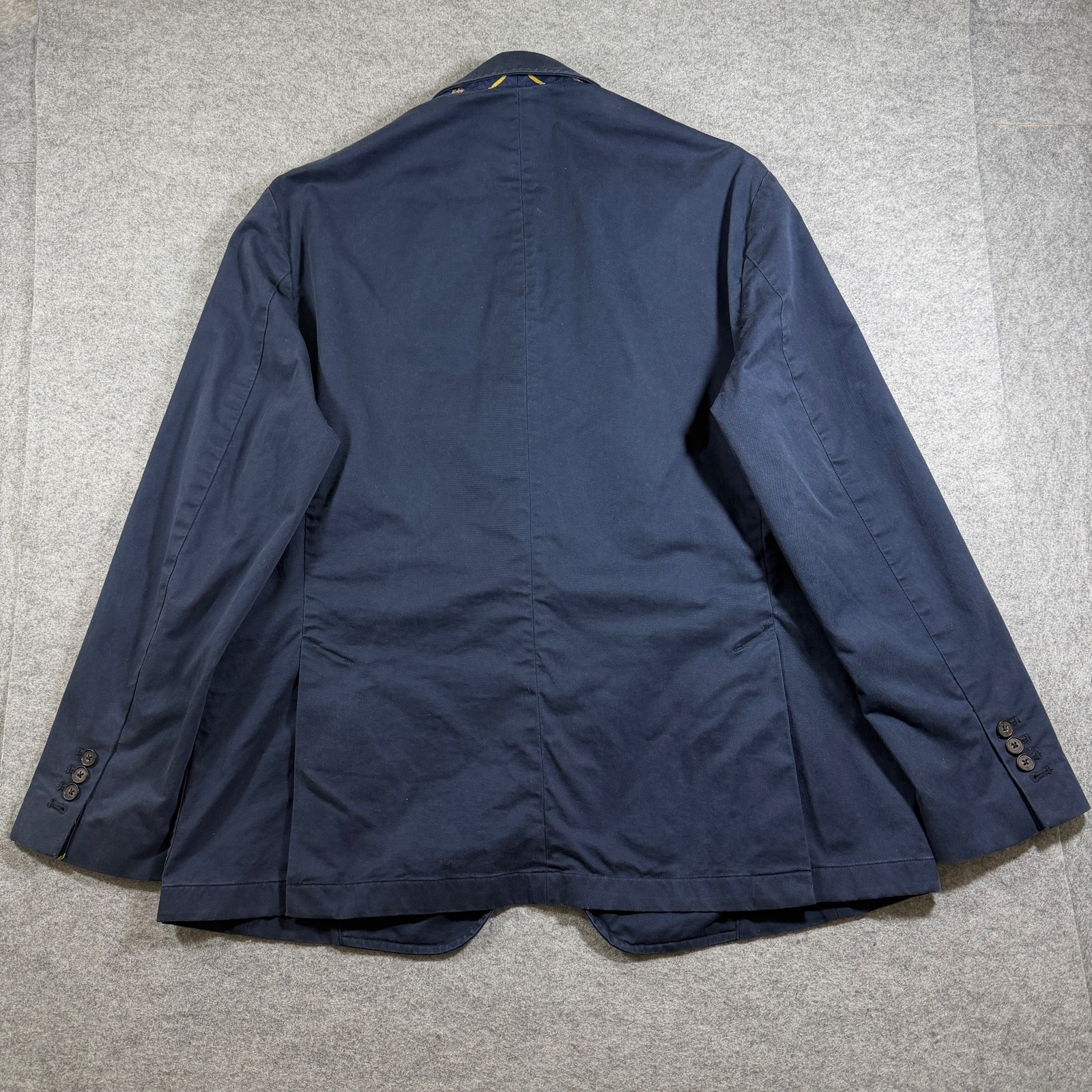 Polo Ralph Lauren Sport Coat Mens XXL Navy Two Button Notch Lapel Cotton Blazer
