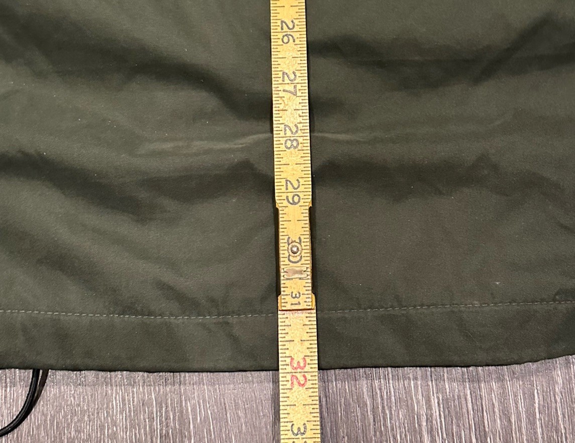 Woolrich Utility Field Rain Jacket Mens XL Green Mesh Lined Lightweight Vintage
