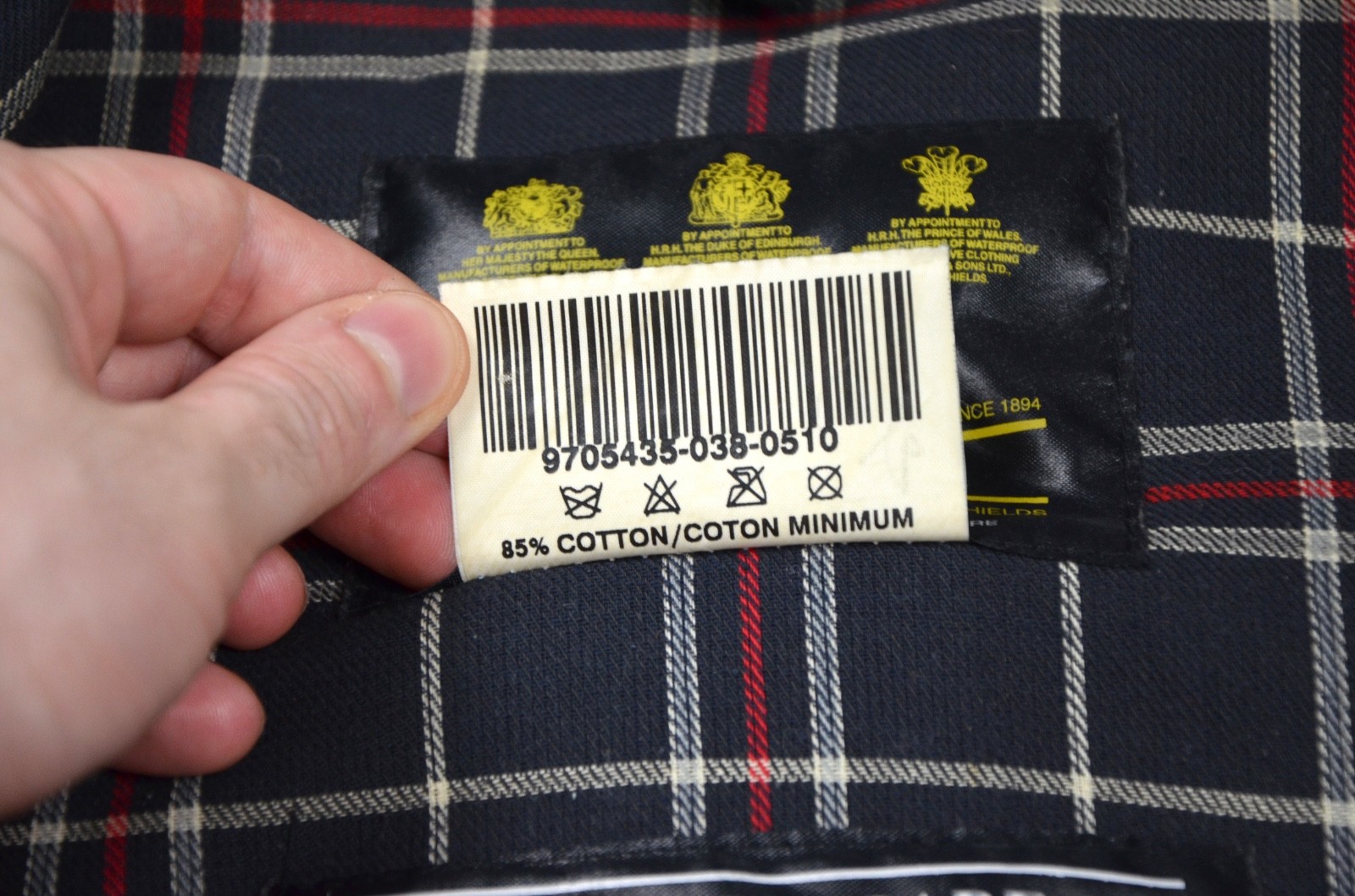 Barbour Bedale Jacket Vintage Wax Blue A105 England Classic Size C36/91cm