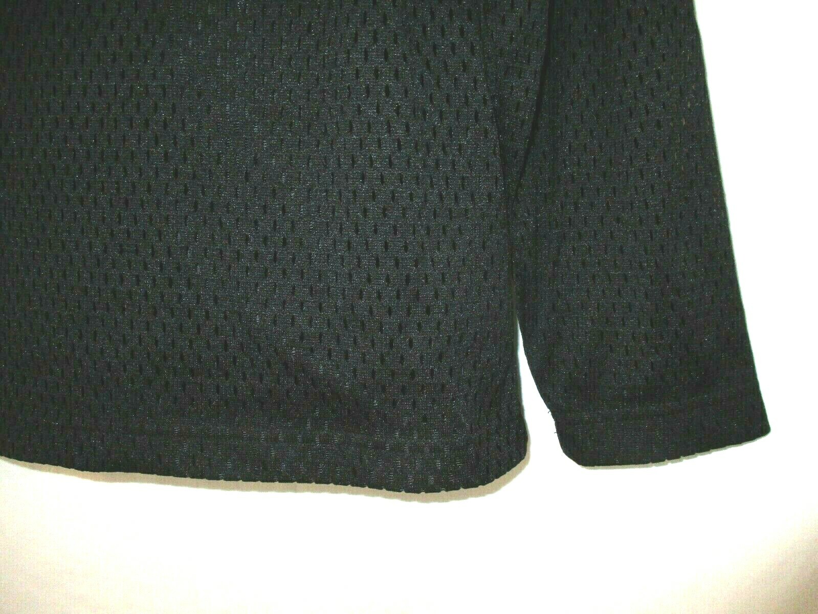 Spyder 1/4 Zip Mesh Jacket Spell Out Small Black Long Sleeve Pull On Men CBZ22