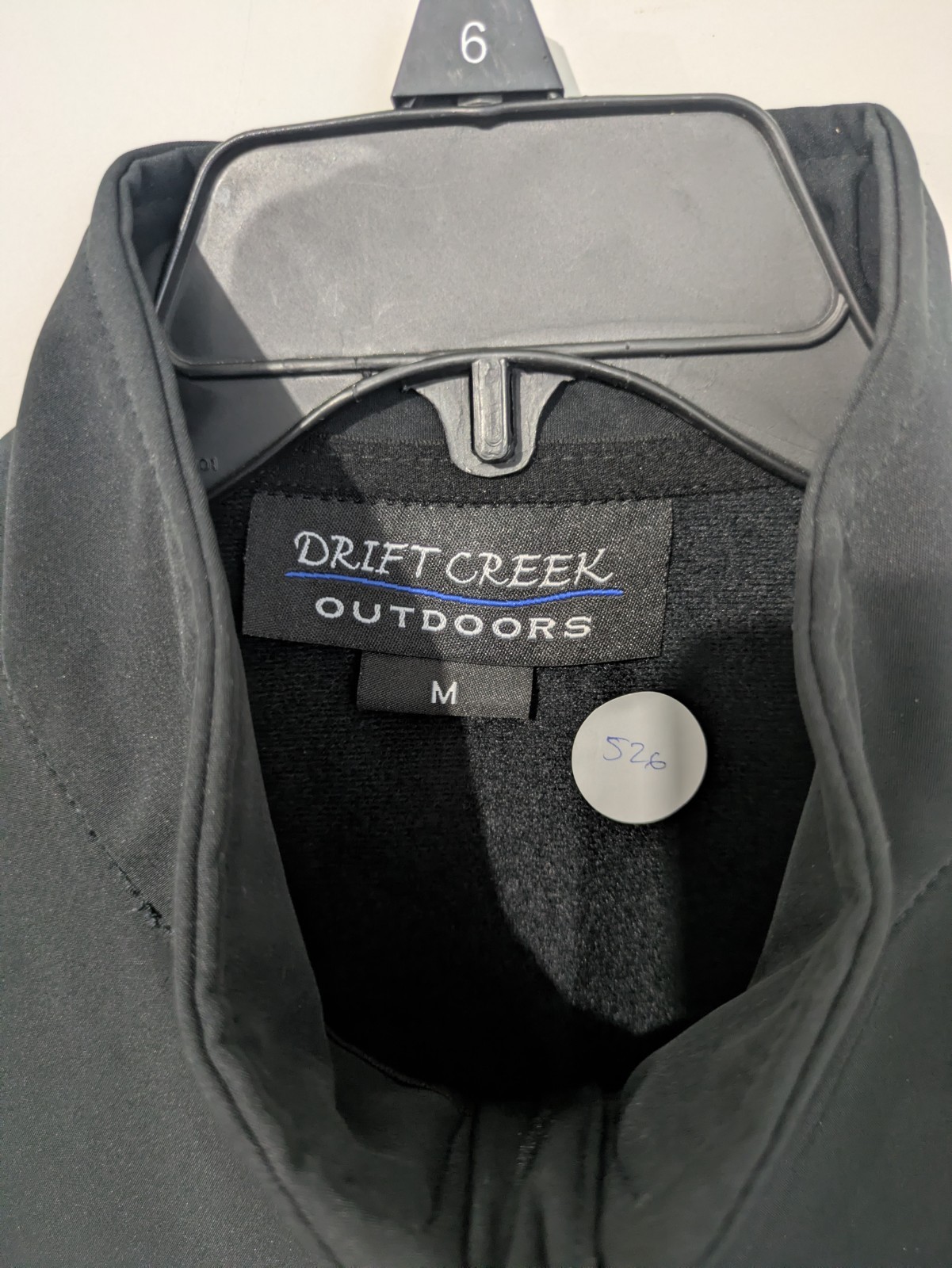 Drift Creek Outdoors Men’s Black Full Zip Vest Size M Alaska Patch