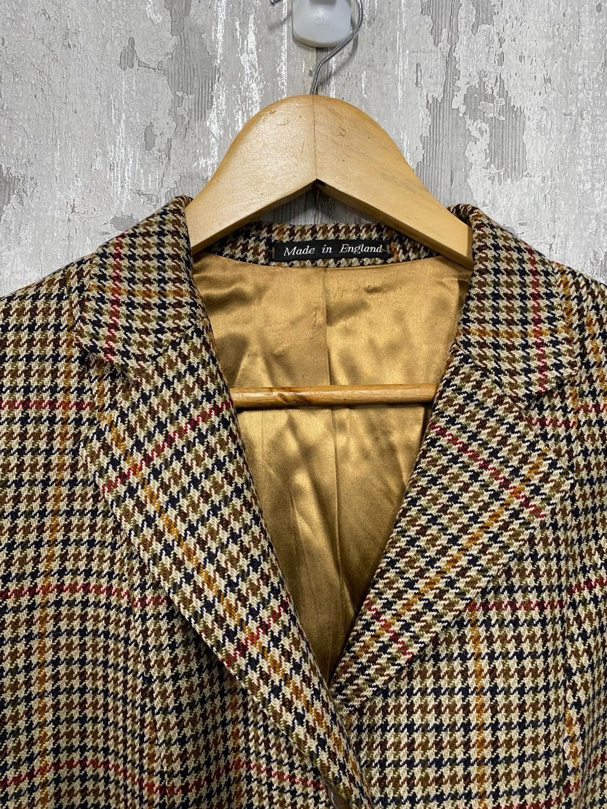 Vintage Harrods Gun Club Check Sportcoat Blazer 38” Tweed Jacket