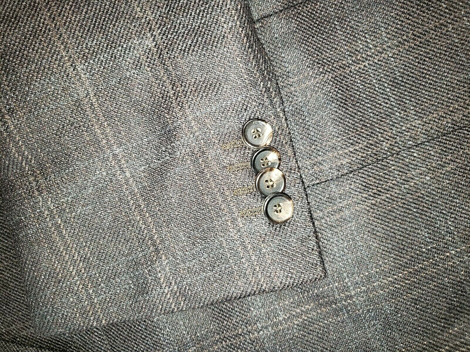 Elie Tahari Men’s Size 40R Suit Coat Jacket Blazer Wool 2 Button Dark Brown (A6)