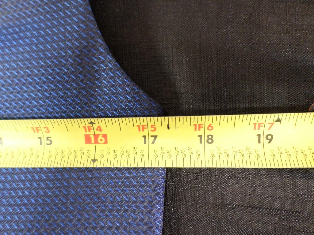 DESIGNER PRONTO-UOMO FORMAL DRESS BUTTON DRY CLEAN ONLY BLUE VEST SIZE LARGE