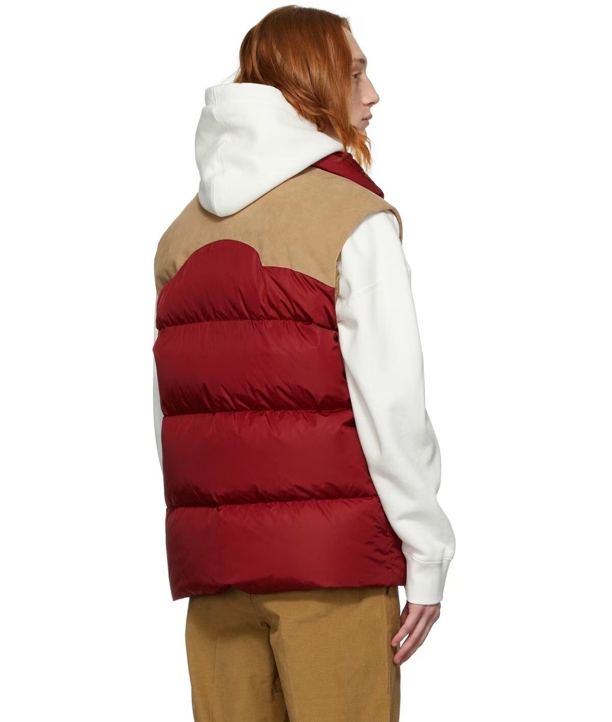 MONCLER Genius x Palm Angels Kamakou red puffer vest Size 2 / Medium authentic