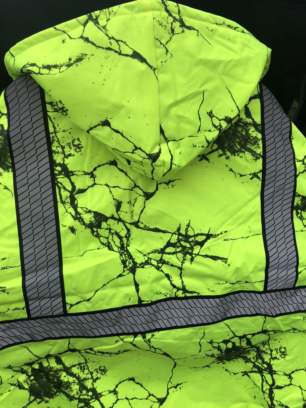 Unisex Waterproof Bomber Safety Reflective Jacket Fleece-windproof