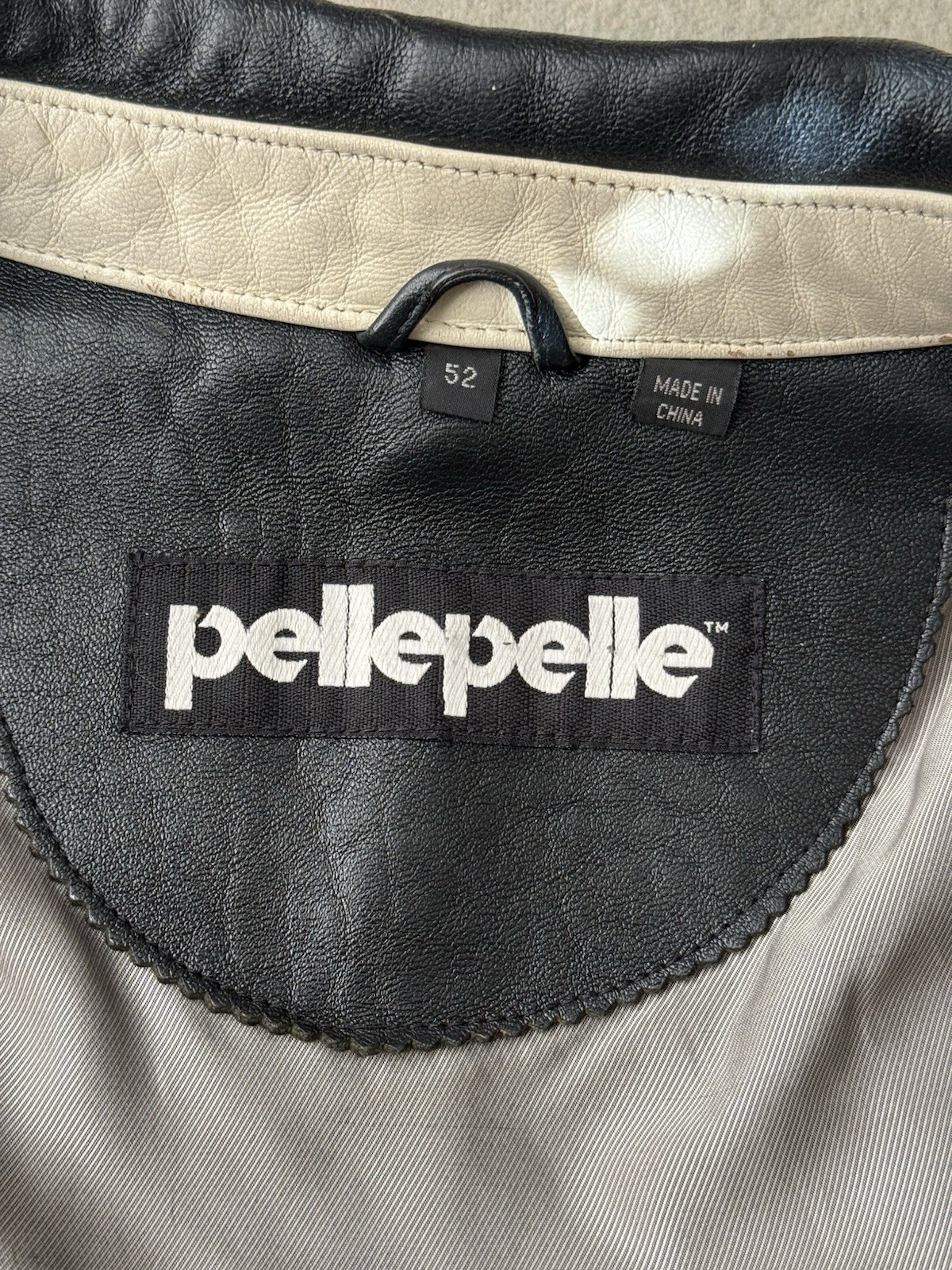 Pelle Pelle Marc Buchanan Leather Jacket Whipstitch Staple Tiger 52 2X XXL 3X