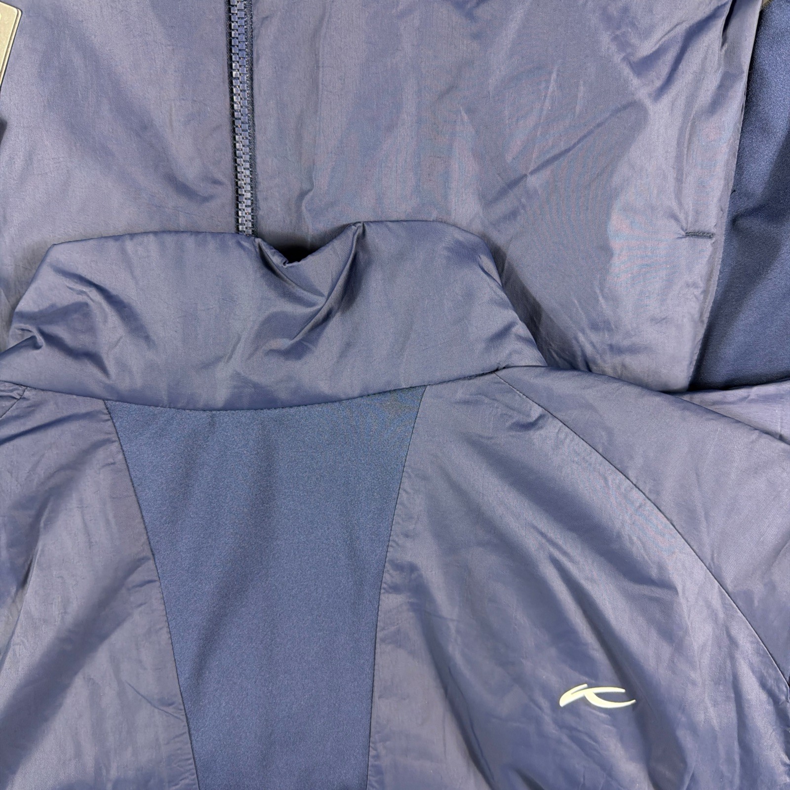 KJUS Golf Jacket Radiation Chest Logo Small Blue Polyester Spandex NWT MSRP $229