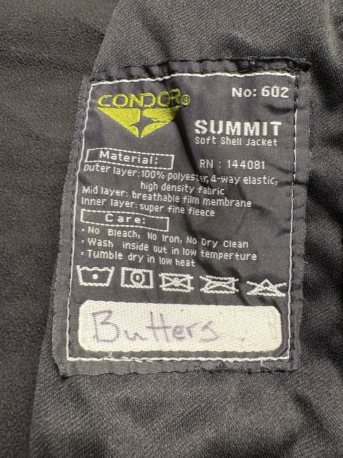 Condors Jacket Summit Adult XS Black Softshell Hooded Tactical Concealed Carry