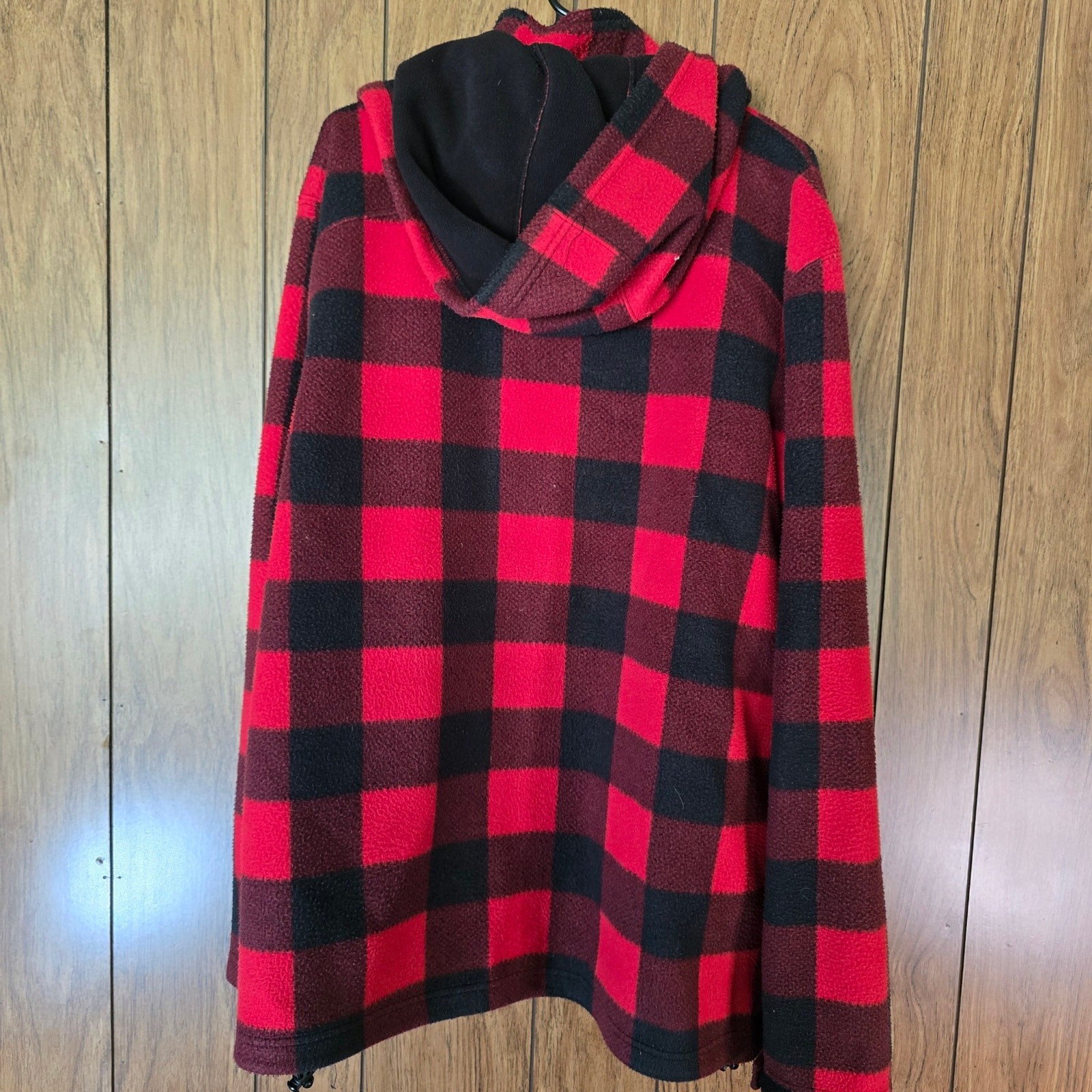 Northern Souvenirs Jacket Mens XL Flannel Shirt Buffalo Red Check Macinac Island
