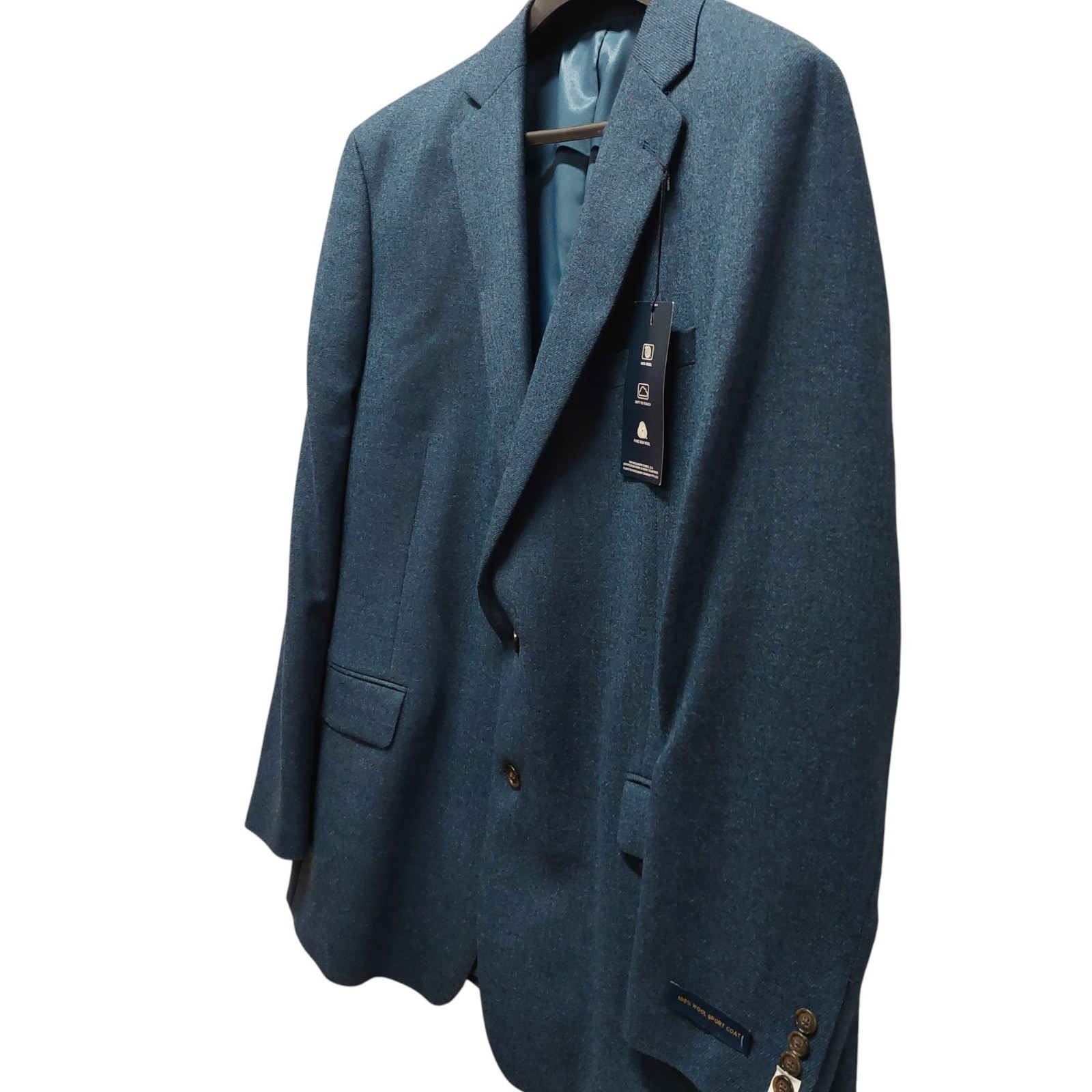 Stafford Classic Fit 100%American Wool Sportcoat Green & Navy Men sizes 40 to 52