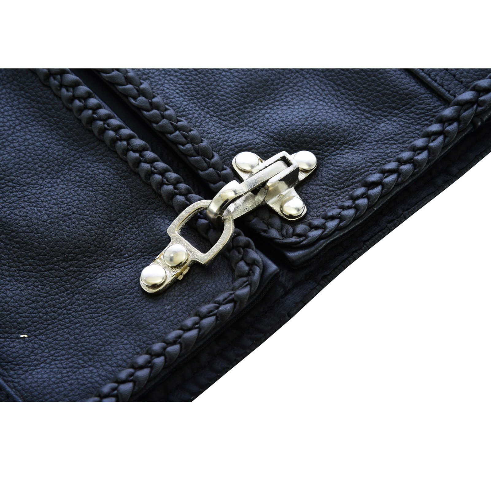 Mens Leather Vest Buckle Motorbike Vest Motorcycle Club Biker Fishhook Waistcoat