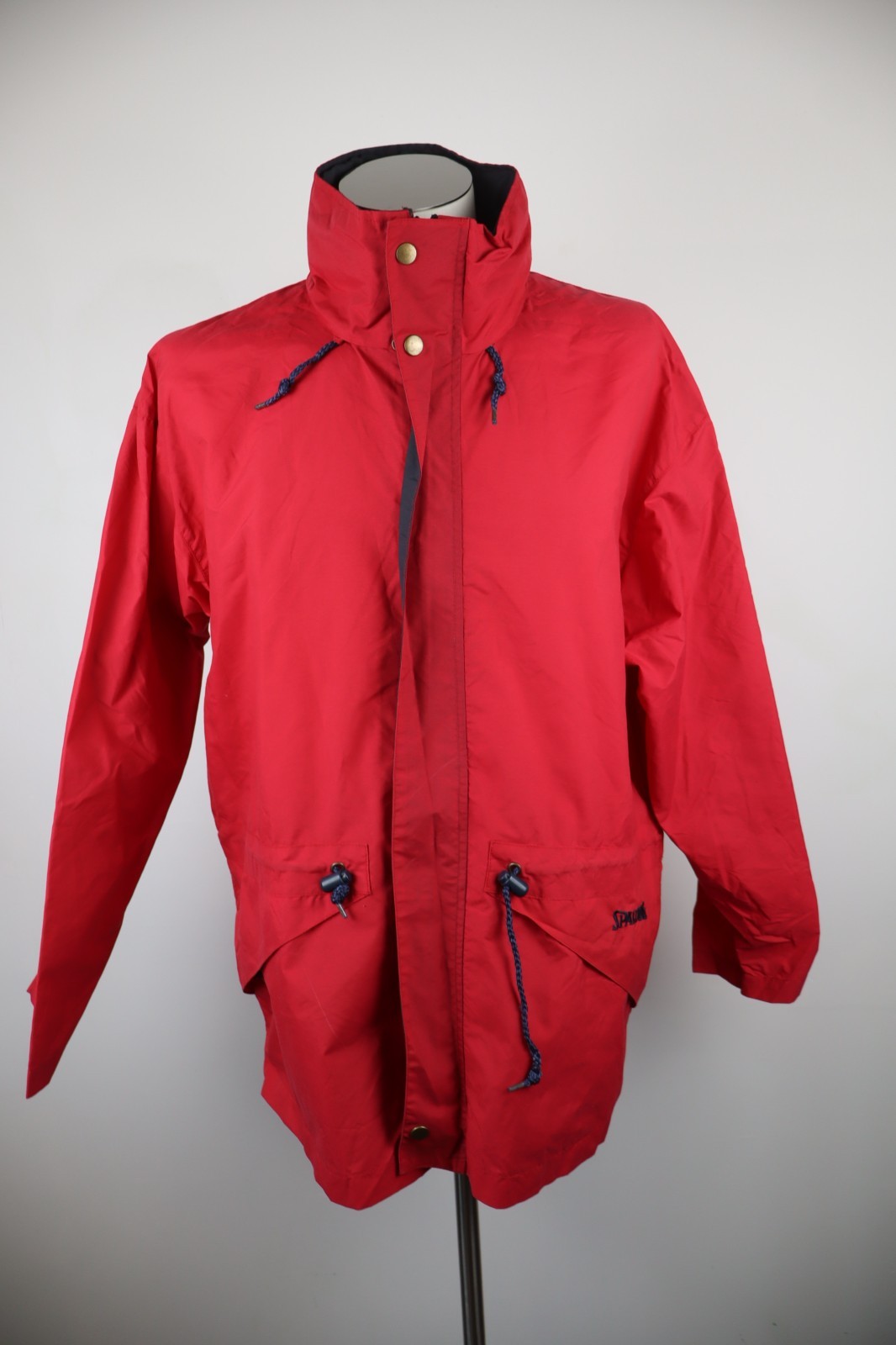 SPALDING LONG JACKET JACKET MENS SIZE 2XL MAN CASUAL VINTAGE JACKET ZIPPER