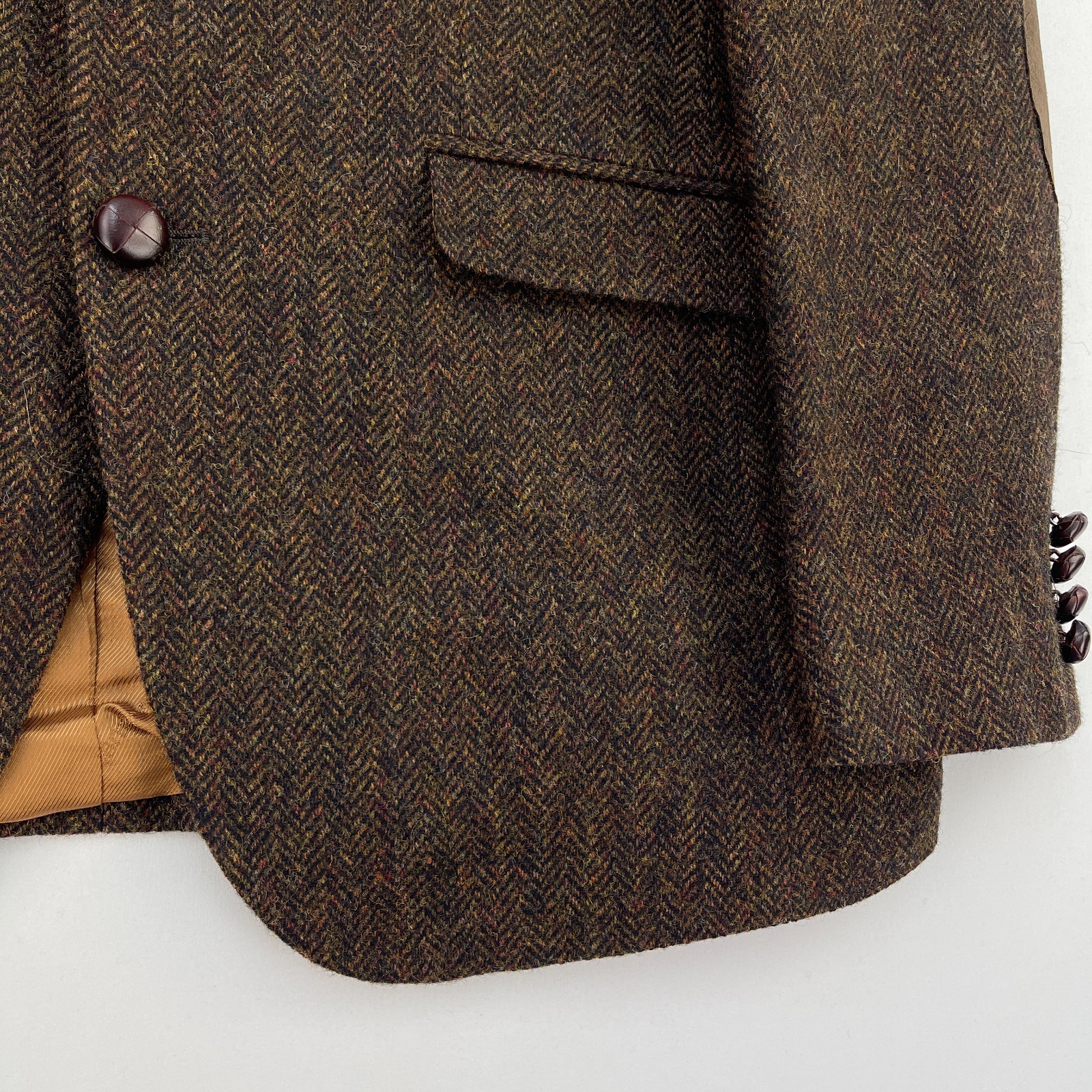 Barbour Tweed Blazer Mens UK 38R Brown Valley Mallalieus Wool Country Jacket