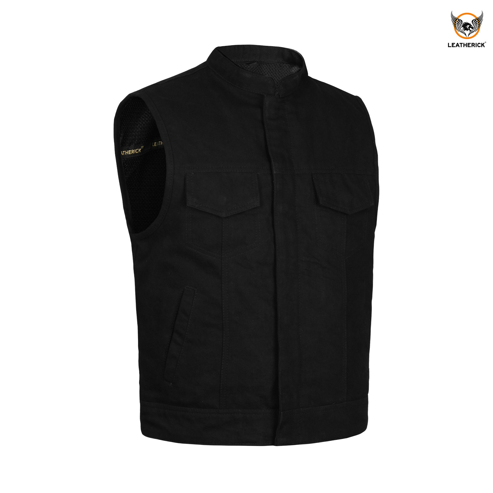 Men’s Jeans Waistcoats SOA Biker Denim Vest Slim Fit Retro Sleeveless Waistcoat