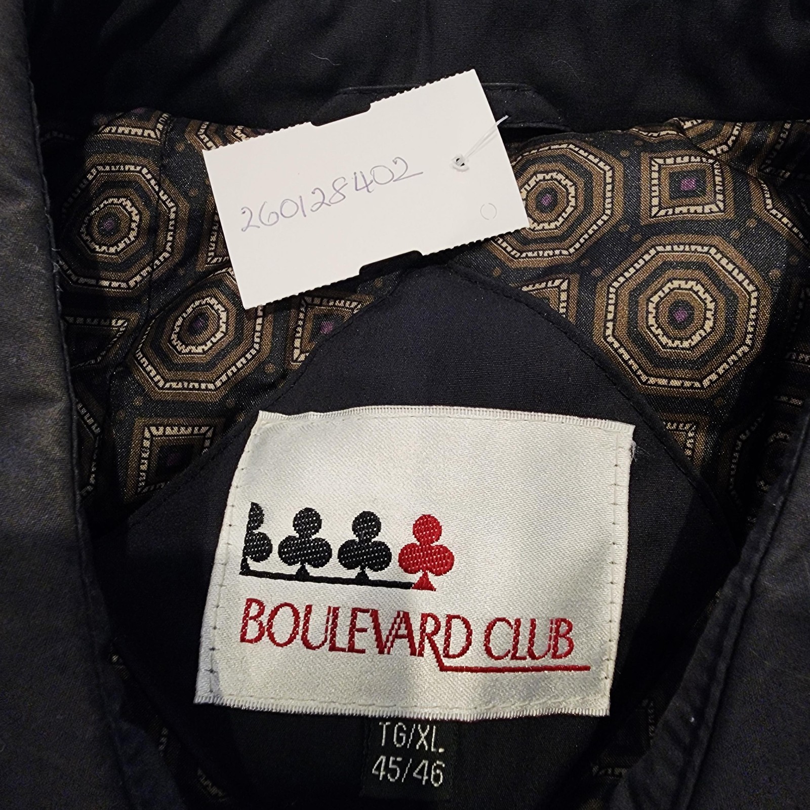 Boulevard Club XL Belted Padded Winter Overcat Full Length Charcoal Gray VTG