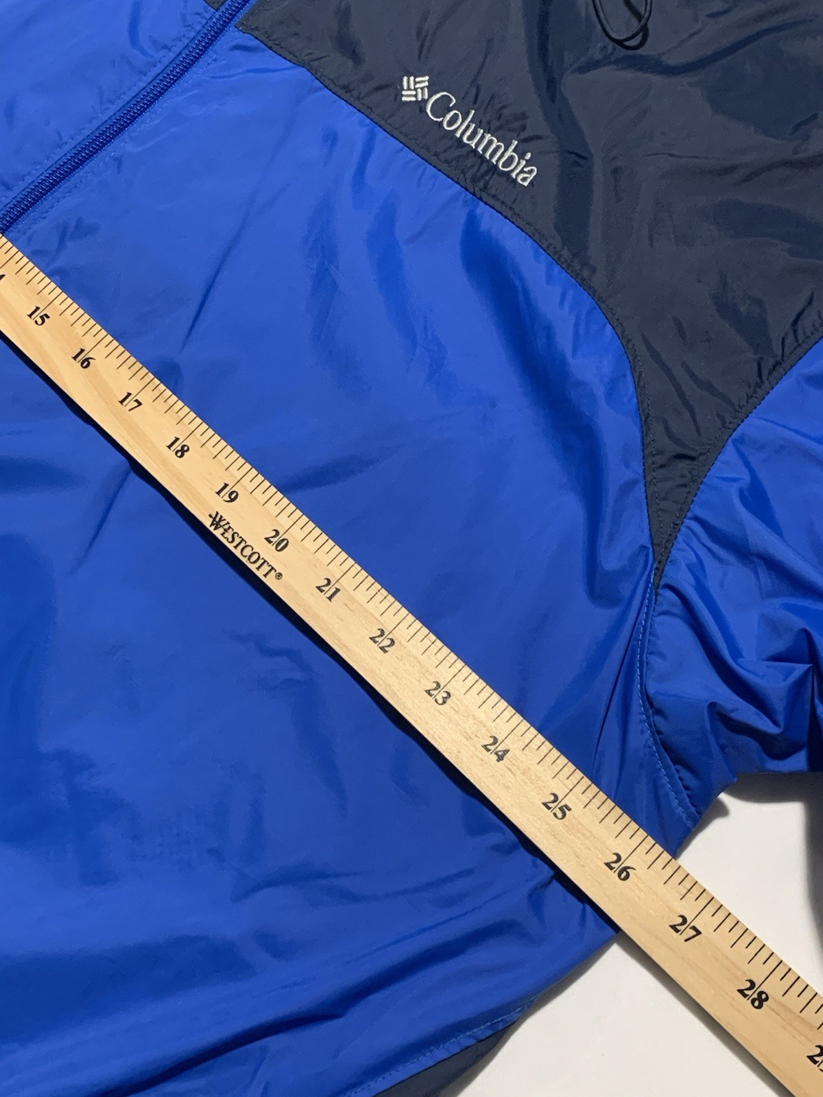 Columbia Men’s Windbreaker Rain Jacket Size XL Nylon Blue