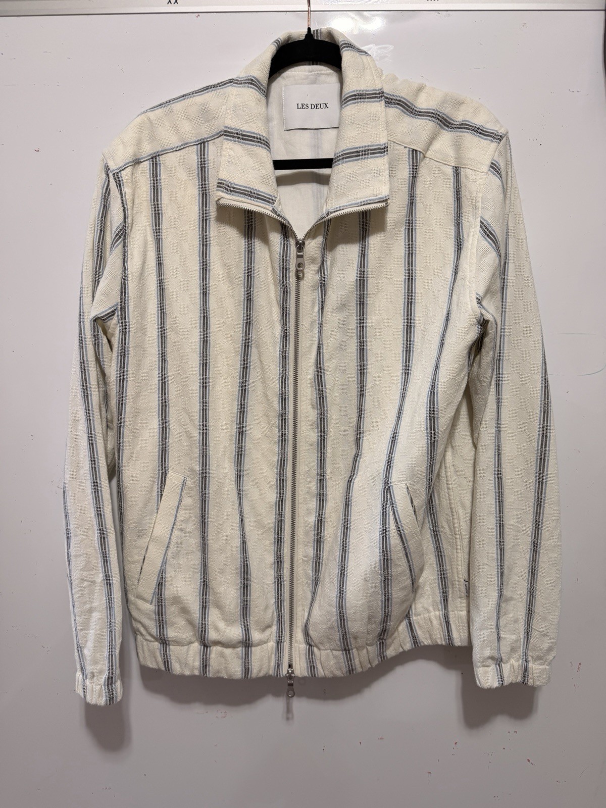 LES DEUX Stanley Check Dobby Track Top