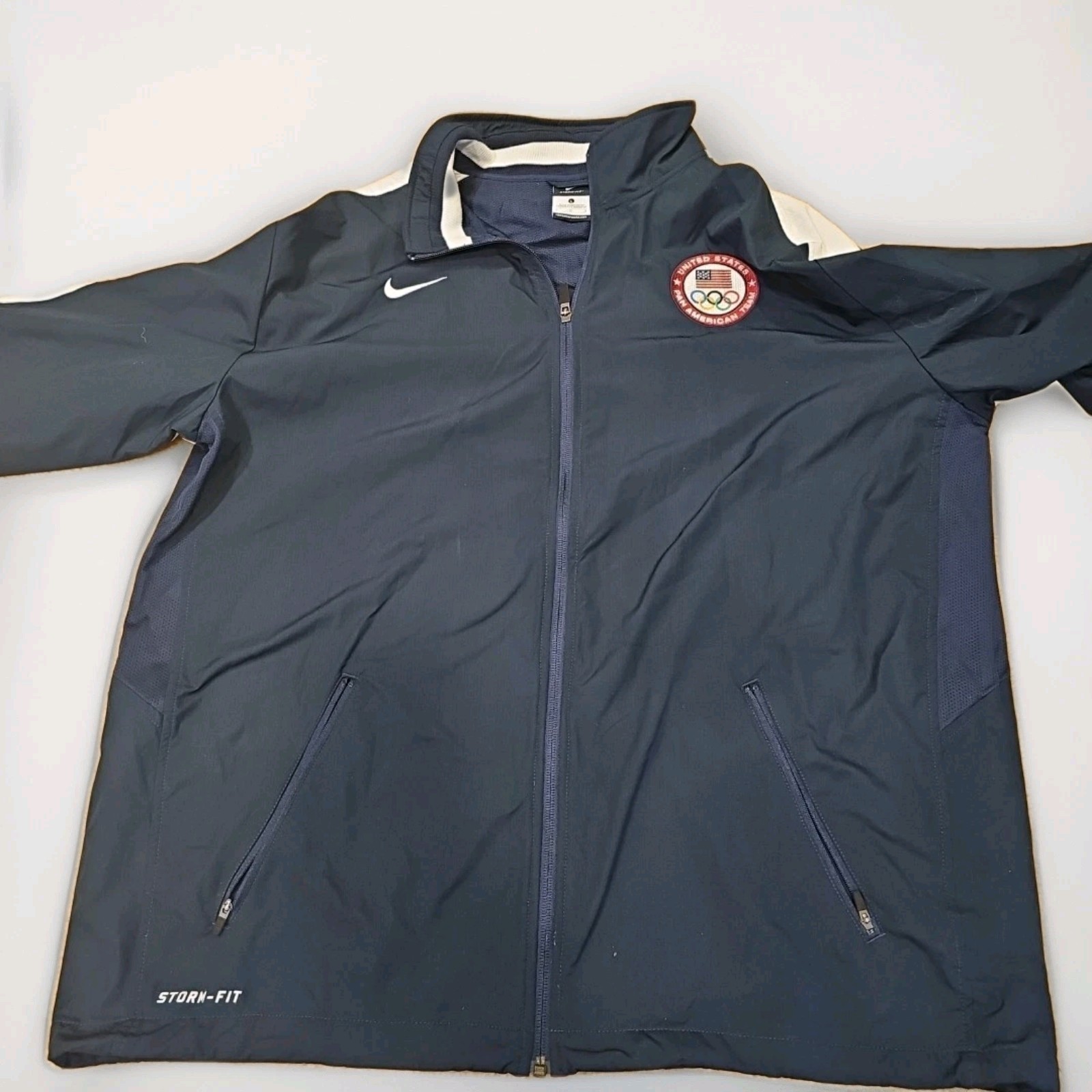 United States Pan American Olympic Team USA Nike Jacket Size L 2011 Guadalajara