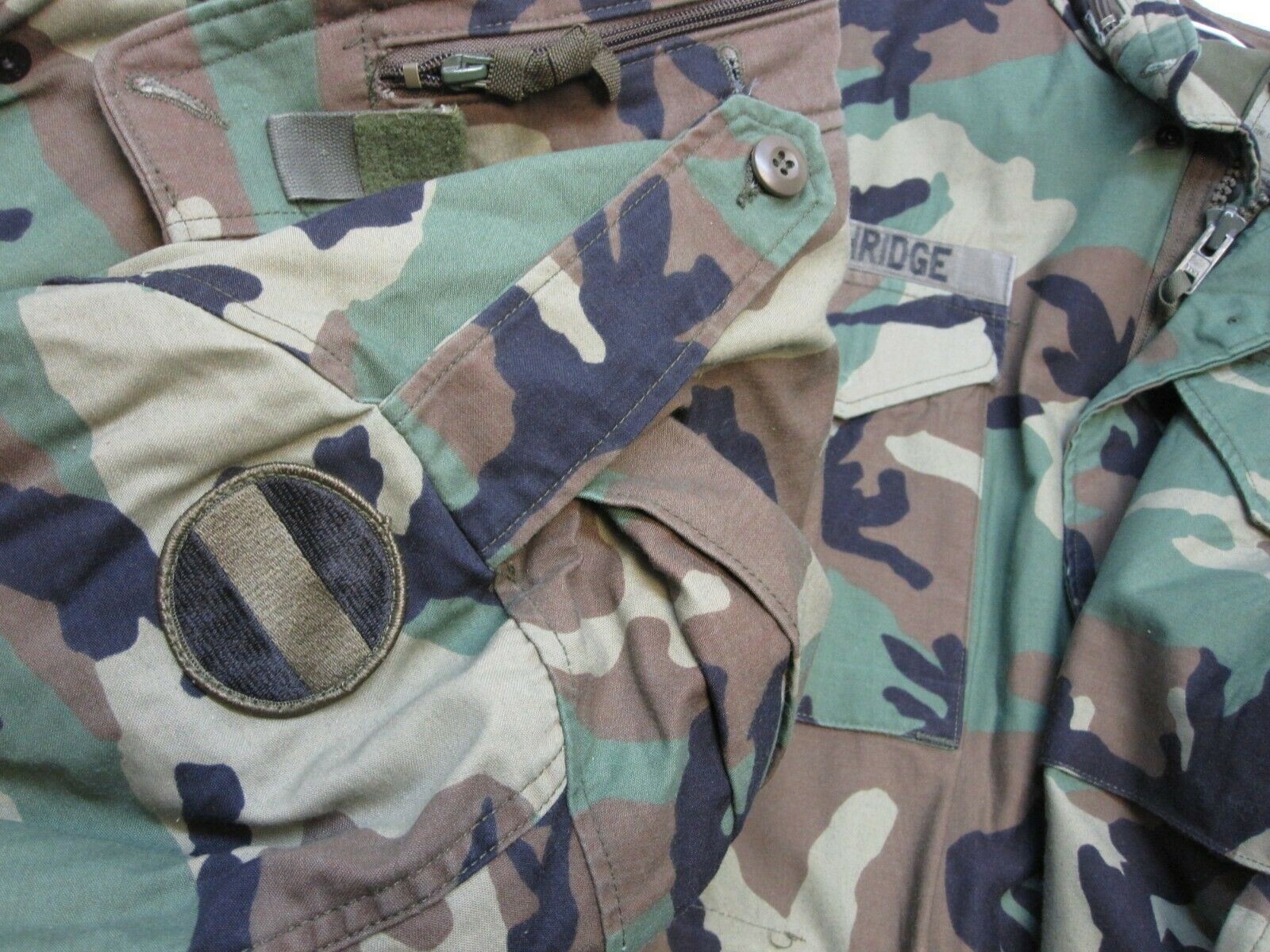 US MILITARY MEN’S WINTER CAMOUFLAGE WOODLAND FIELD JACKET M-65 COAT ARMY CAMO