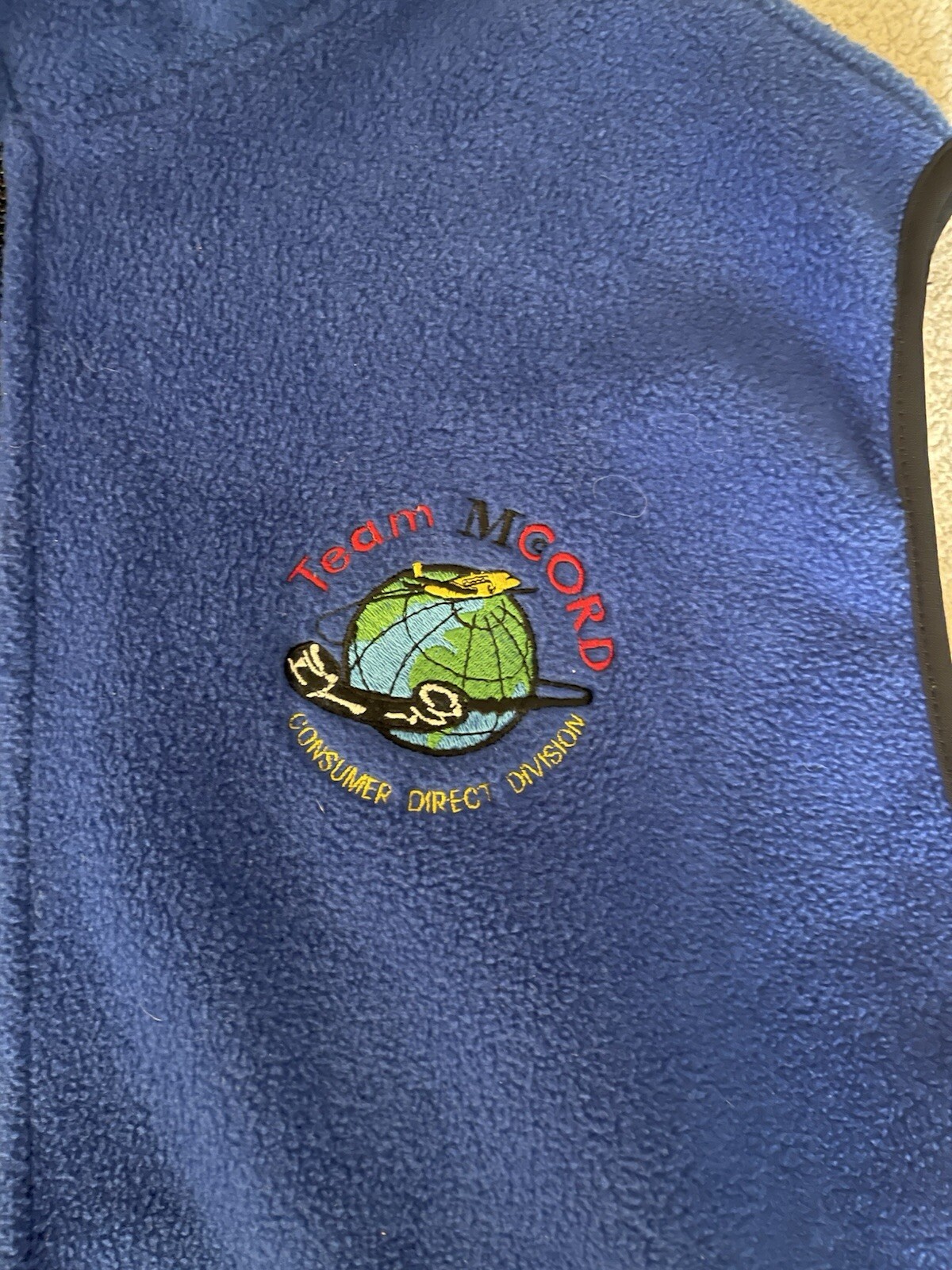 Timberline Outerwear Mcord travel Warm Soft Shell Vest MENS XL Blue Full-Zip