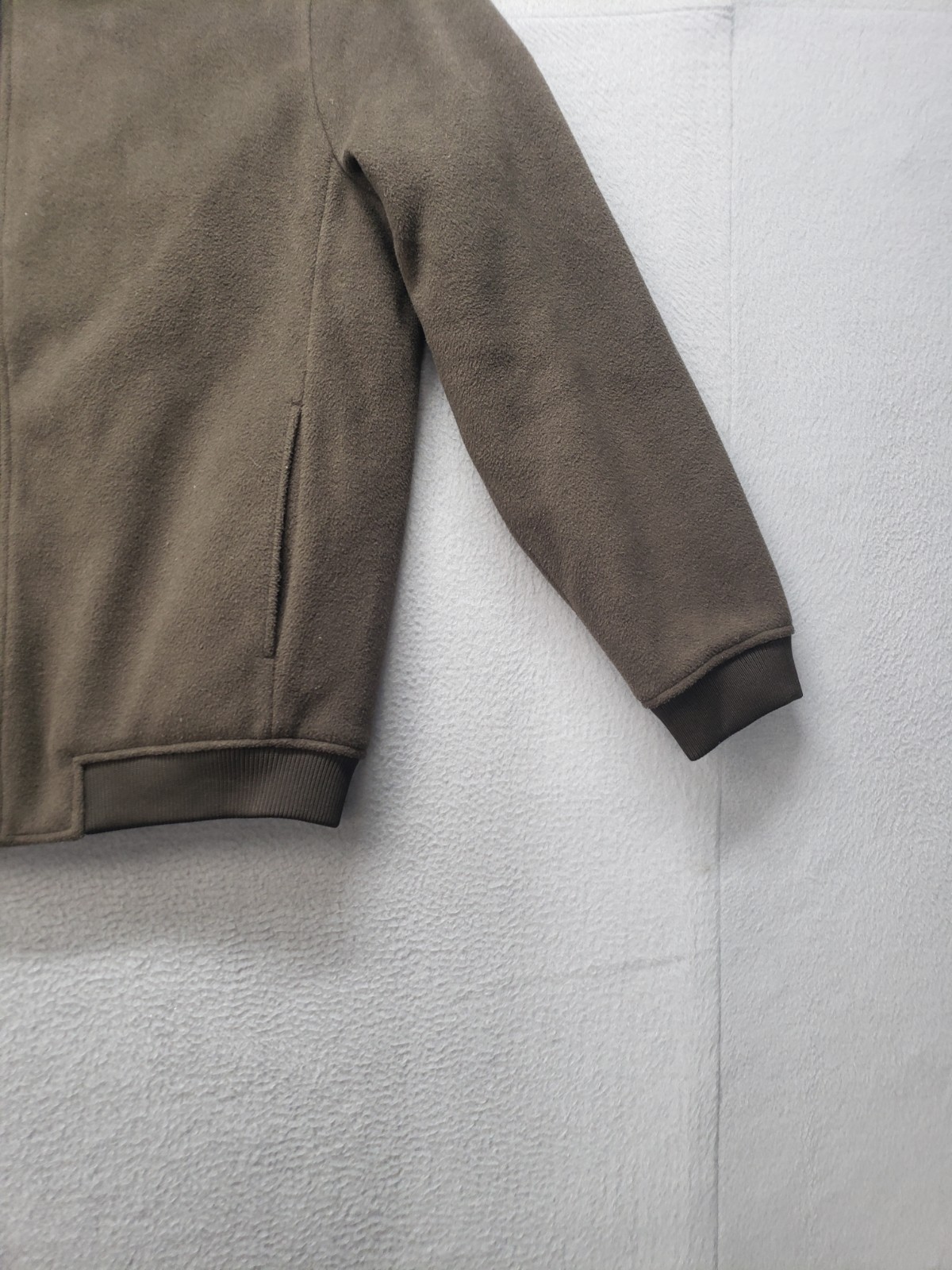 Springfield Men Bomber Jacket XL Olive Green Full Zip Collared Winter Outdoor