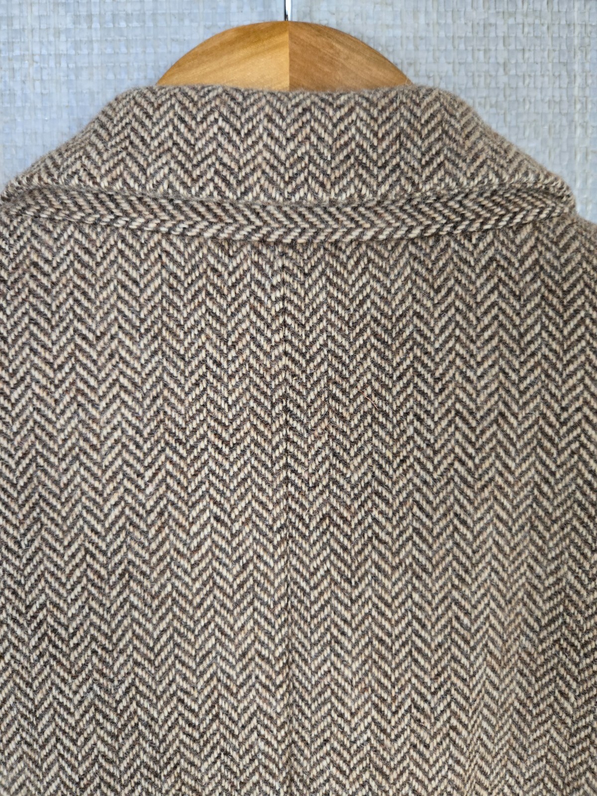 L.L. BEAN Mens Size 42R Primaloft Insulated Wool Herringbone Jacket Blazer