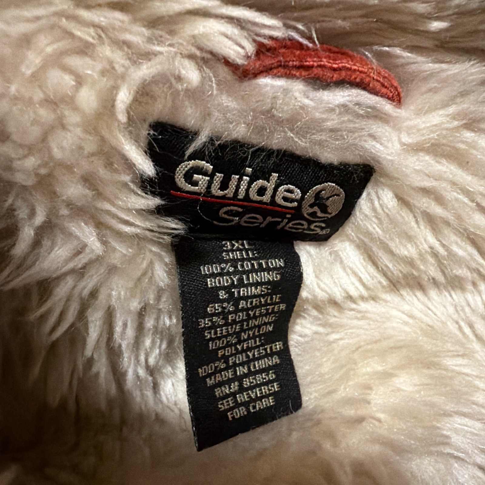 Gander Mountain Guide Series Red Corduroy Sherpa Collar Size 3XL Men’s
