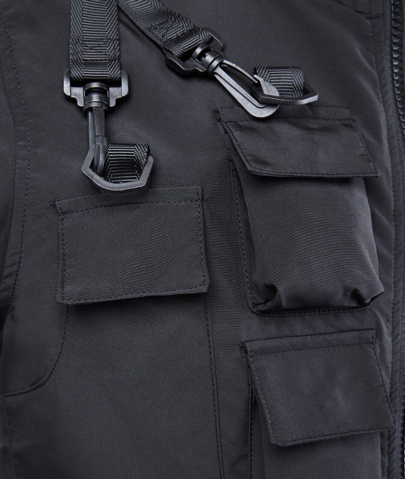 Niepce NX Matte Black Tactical Techwear Jacket Urban Streetwear Hooded Coat