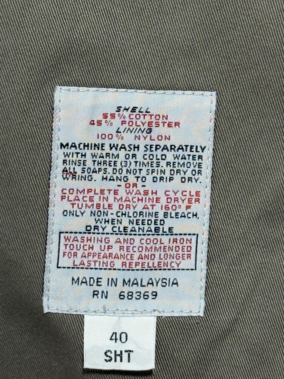 ClipperMist Trench Coat Mens 40 Short Double Breasted Belted Removable Liner