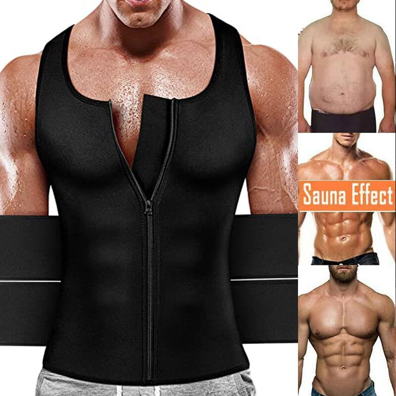 FAJAS PARA HOMBRES FAJA REDUCTORA DE HOMBRE MEN BODY SHAPER SWEAT CONTROL TANK