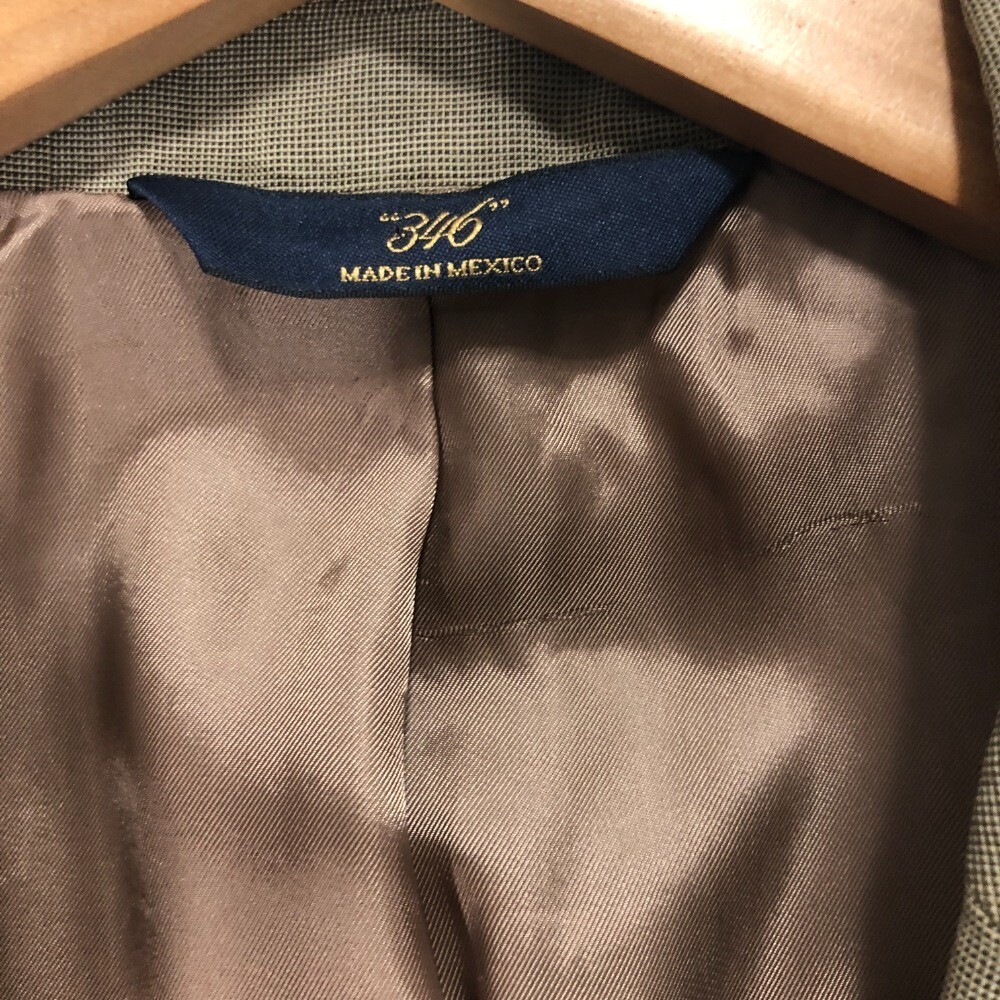 346 Brooks Brothers Stretch Sport Coat Blazer Two Button Wool Blend Size 44S