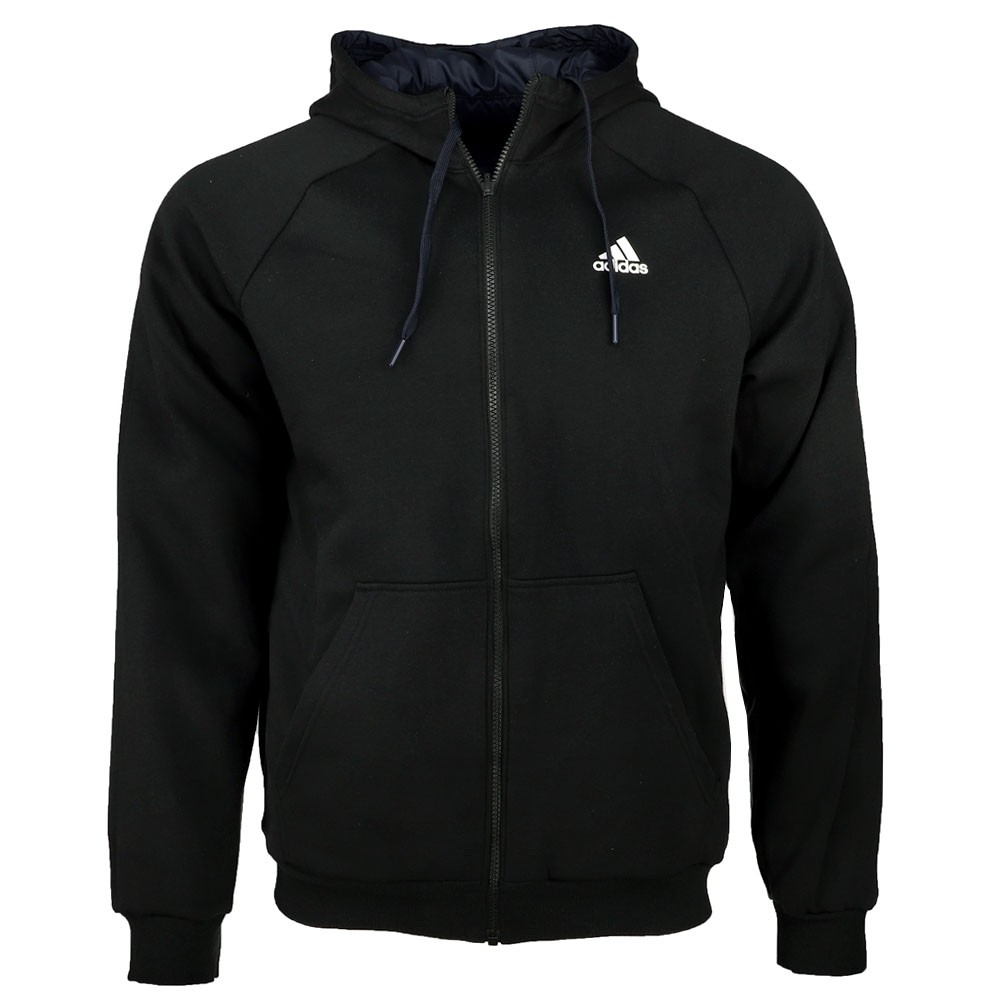 adidas Balance Full Zip Reversible Jacket Mens Blue Casual Athletic Outerwear HS